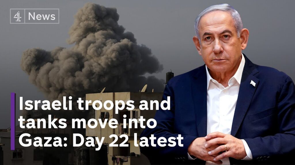Israeli troops and tanks move into Gaza